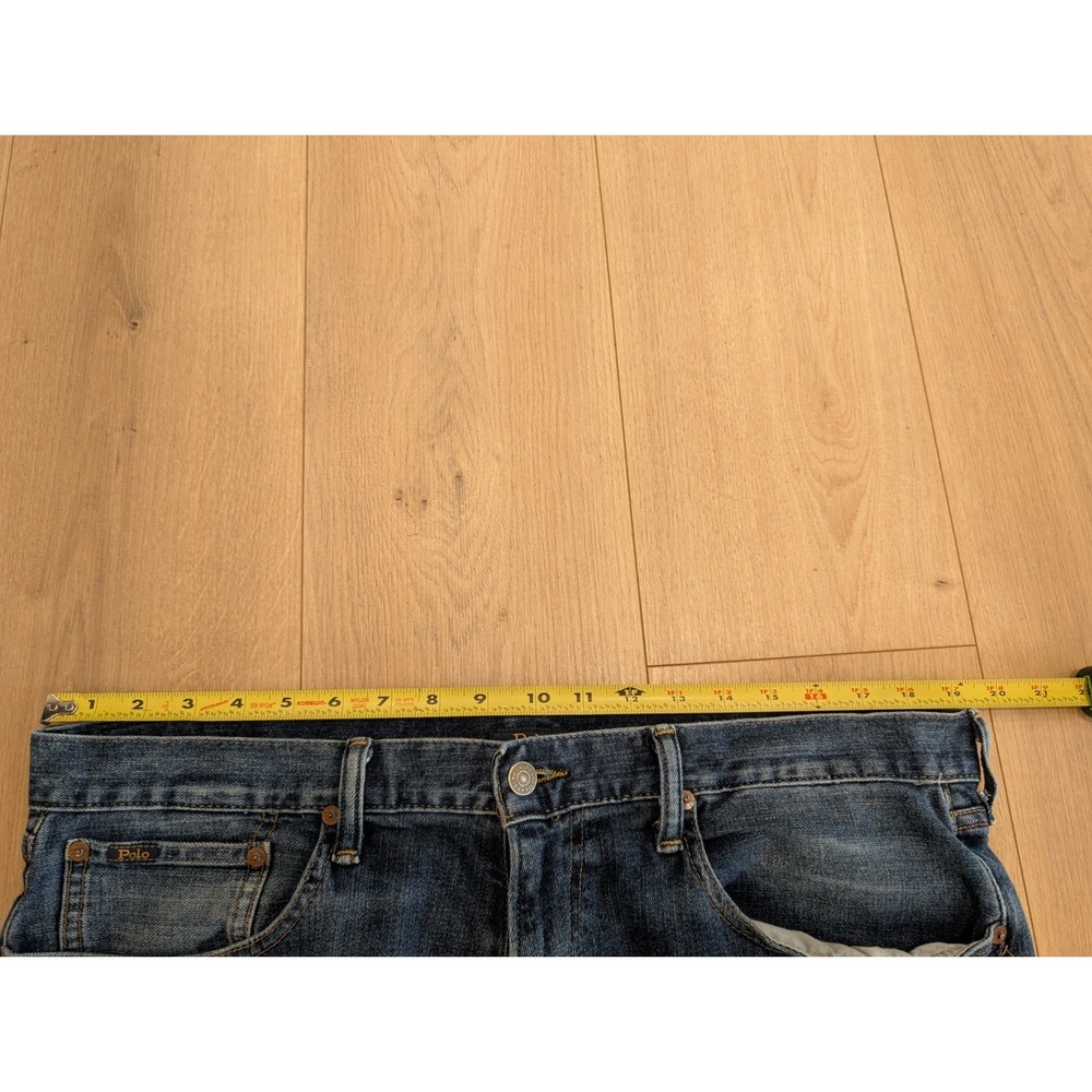 Polo Ralph Lauren Mens 36x30 (38x30) Straight leg Blue Jeans 165/92B Denim - Picture 14 of 14